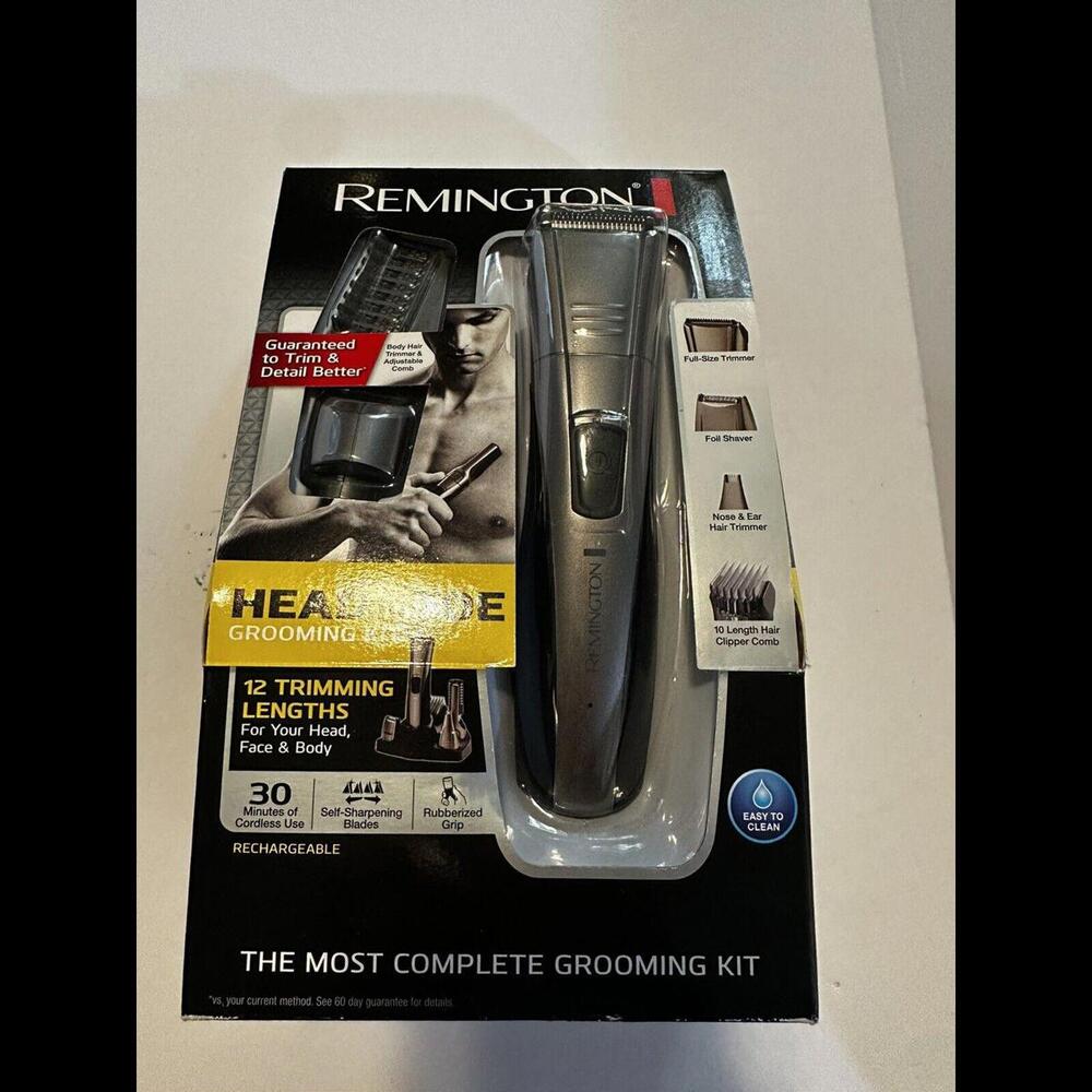 Remington Head to Toe Grooming Kit 12 Trimming Lengths Rechargeable PG517 NEW
